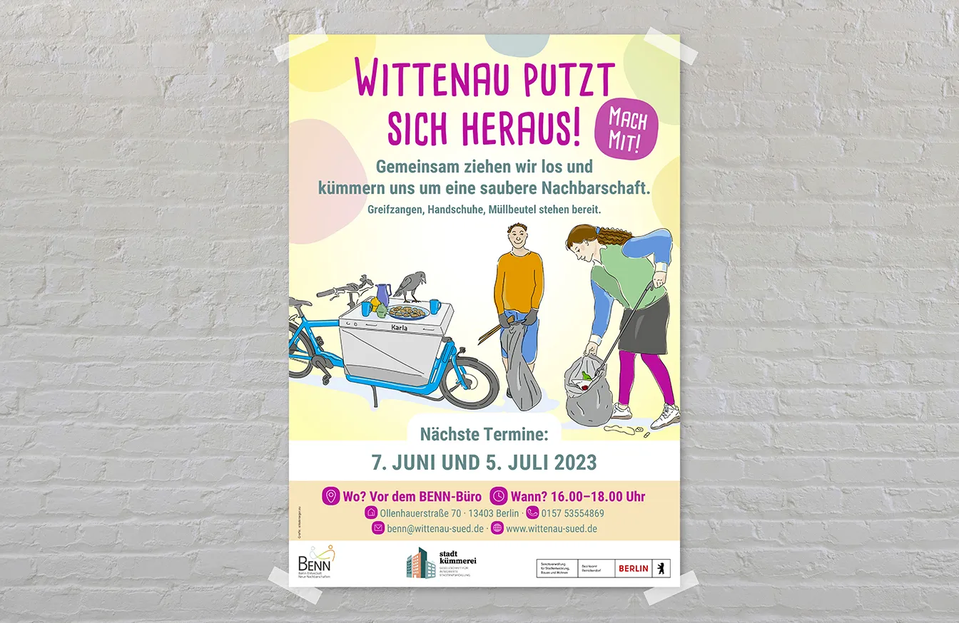 Öffentlichkeitsarbeit für BENN Wittenau-Süd und Altglienicke