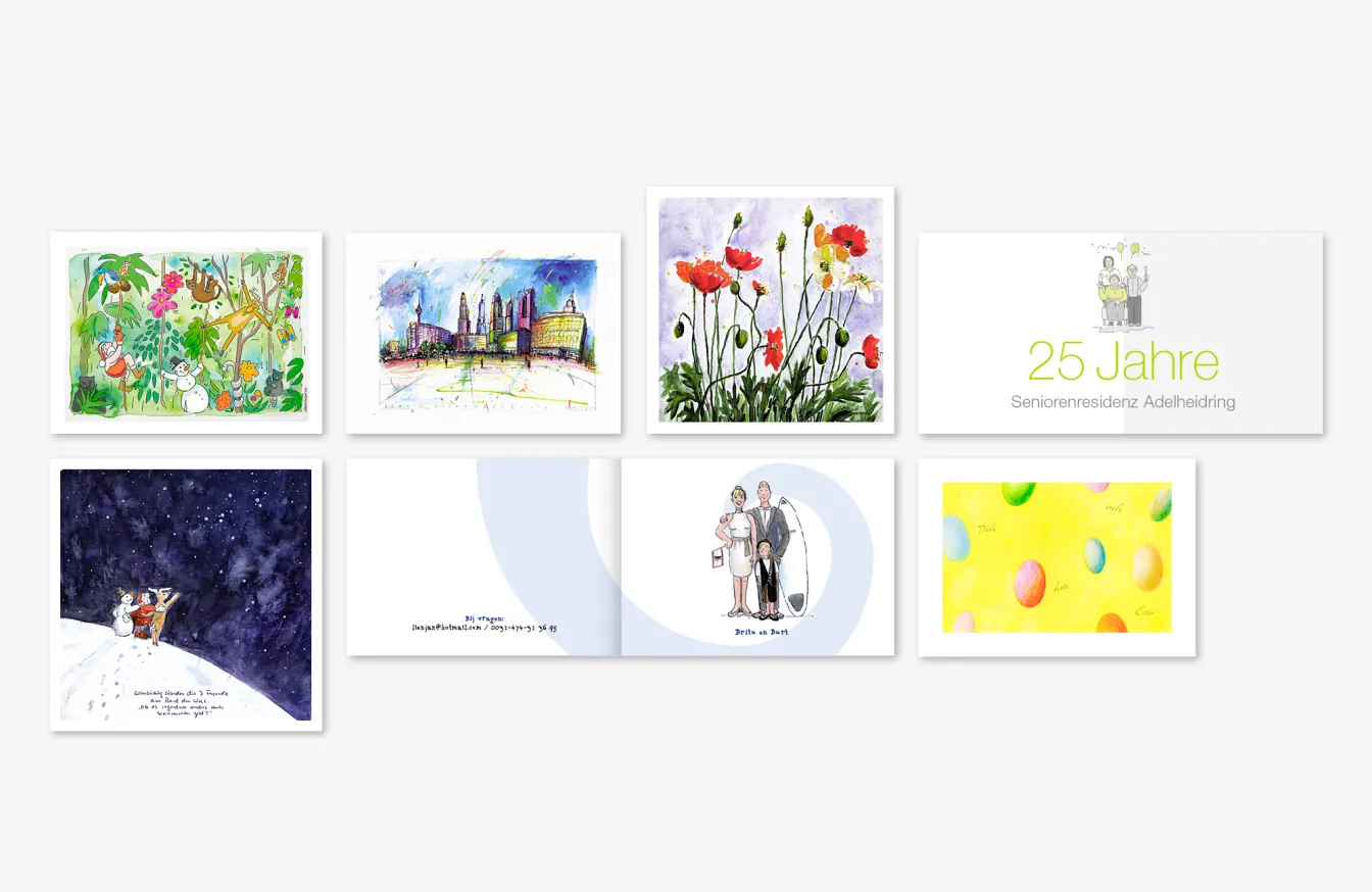 Weihnachts-, Gruß- und Einladungskarten